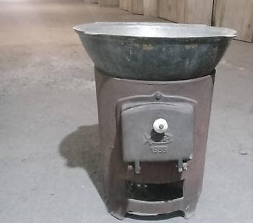 печь чугун: Чугунная печь для казана, можно использовать для копчения, долго — 2