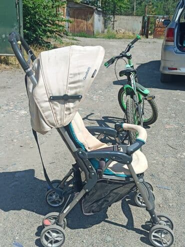 подножка для второго ребенка бу: Коляска, цвет - Бежевый, Б/у — 3