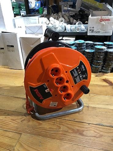 work emotion: Удлинитель, На катушке, Длина: 50 м, 4 розетки — 5