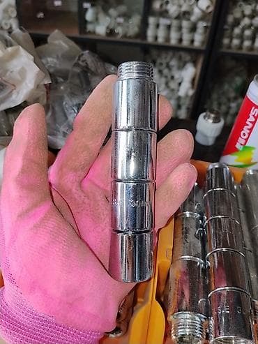 Удлинитель для смесителя/душа, хромированный - Тип: металлический