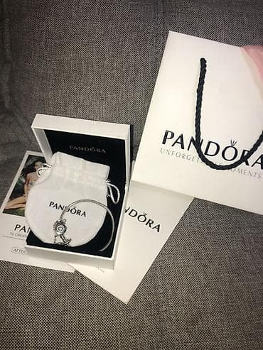пандоры: Оригинальный браслет Pandora Moments (17 размер) + Комплект + Бонус — 1
