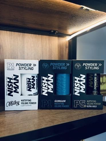 NISHMAN — профессиональные средства для ухода и стайлинга. 1) Пудры