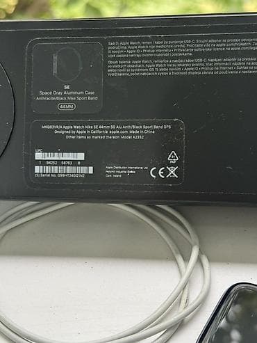 Смарт-часы: Apple Watch Nike (алюминий, темный корпус) с спортивным ремешком Nike — 5