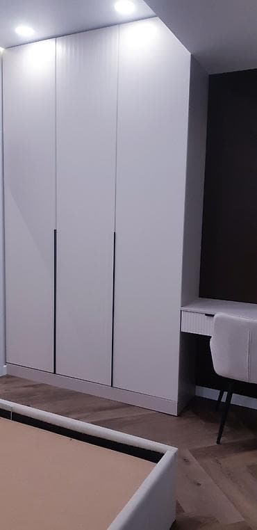 Офис эмереги: Шкаф-купе/гардеробная система современного дизайна - Конфигурация — 3