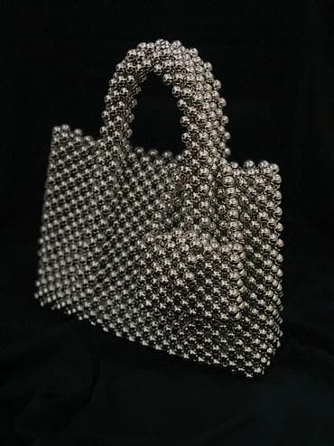 delivery bag: Сумочка из бусин (серебреная) 😘
Ручная работа 💋 — 3