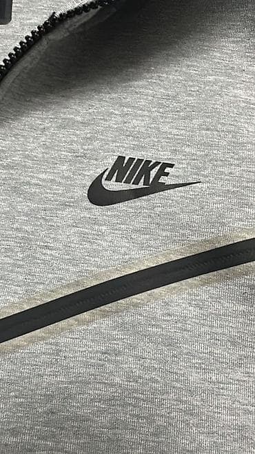 Эркектер кийими: Эркектердин толстовкасы, M, Nike, Колдонулган, түсү - Боз, Өзү алып кетүү, Акылуу жеткирүү — 3