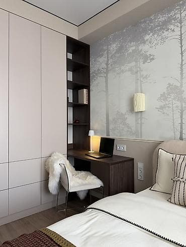 олимп строй: 1 комната, 50 м², Элитка, 5 этаж, Дизайнерский ремонт — 2