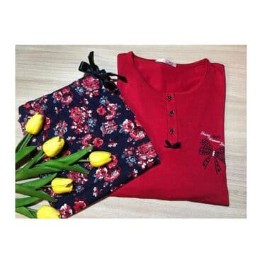 белая ночная сорочка: Пижама с длинными рукавами на зиму. Ткань :плотная,х!б Цена:1200сом — 6