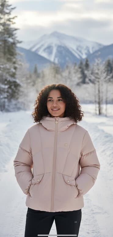 купить спортивный костюм женский недорого от производителя: Пуховик, Короткая модель, С капюшоном, M — 1