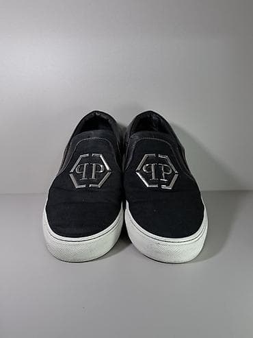 слипоны hm: Мужские слипоны Philipp Plein - Модель: слипоны без шнурков - Цвет — 2