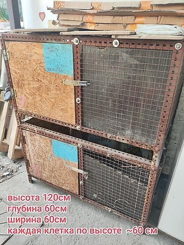клетка для крысы: Клетка для цыплят/кроликов, двухъярусная (будете брать отдам ещё — 3