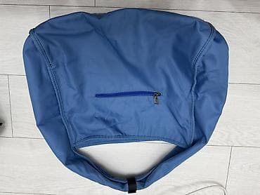 real techniques: Сумки (2 шт.) 350с синяя, Шопер 200с 1) Холщовая сумка через плечо — 5