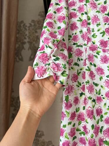 женская джинсовая одежда больших размеров: Повседневное платье, Турция, Осень-весна, Средняя модель, Полиэстер, Прямое, S — 2