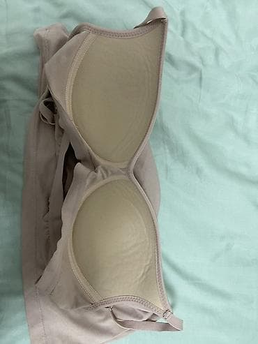 белые: Топ-бра с чашками GU, размер M - Цвет: нюд/пудрово-бежевый - Форма — 4