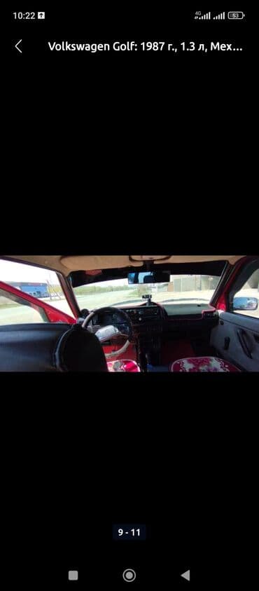 авто кабриолет: Volkswagen Golf: 1987 г., 1.3 л, Механика, Бензин, Хэтчбэк — 7