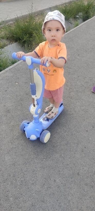 универсальные трехколесные коляски: Детский самокат, Трёхколёсный, Новый — 7