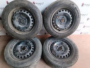 Колеса в сборе 215 / 65 / R 16, Всесезонная, Б/у, Комплект, Легковые, Железные, отверстий - 5