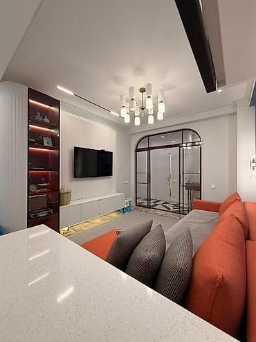 discovery studio: 2 комнаты, 65 м², Асанбай мкр Элитка, 2 этаж, Дизайнерский ремонт — 4
