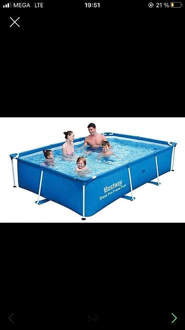 авиационные часы: Каркасный бассейн Bestway 5 Splash Frame Pools отличается высокой — 2