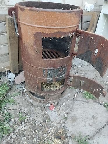 буржуйка на отработке: Продаётся,Металлическая печь-буржуйка цилиндрической формы.цена 8500 — 4
