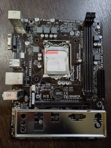 материнские платы gigabyte: Материнская плата, Б/у — 1