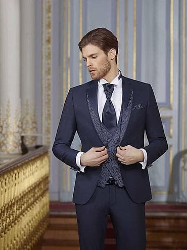 пошив куртки: Мужской торжественный костюм Salvatore Fortella Exclusive (тройка) в — 1