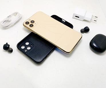 iphone 13 pro maks: IPhone 11 Pro Max, Б/у, 256 ГБ, Золотой, Зарядное устройство, 65 % — 4