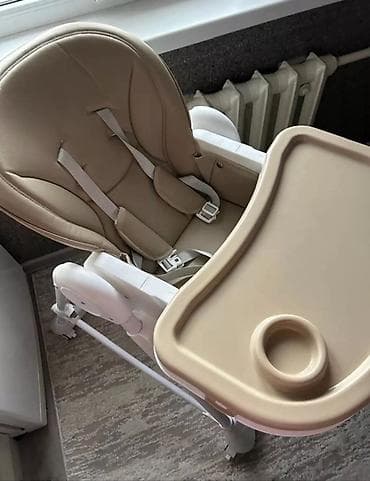 pop it: Стульчик для кормления (бежевый) - Универсальная модель 2-в-1 — 4