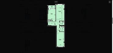 Кыймылсыз мүлк: 2 бөлмө, 72 м², Элитка, 11 кабат, Даяр ПСО (өзү оңдоп түзөтүп бүтүү үчүн) — 2