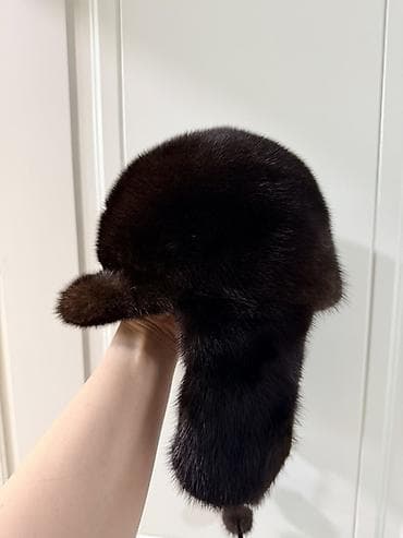 Личные вещи: Шапка, С ушками, Норка, Зима, С помпоном — 2