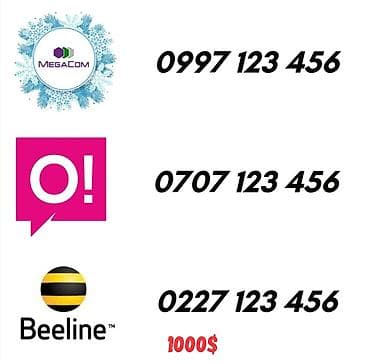 redmi 12 pro 5g: VIP номера для телефонов (Osh) Предлагаются красивые легко — 1