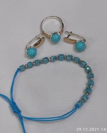 свадебные наборы ручной: Набор украшений, Проба 925, Женские, Новый — 1