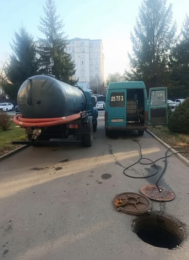 Продувка канализации Чистка турбо Откачка септик