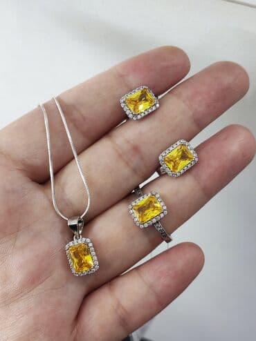 свадебные платья от производителя: Набор украшений, Проба 925, Женские, Новый — 2