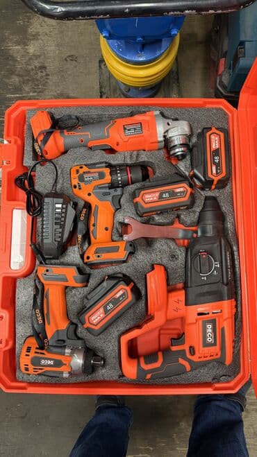 Сулуулук салондору үчүн жабдуулар: Deco фирмасынын 4в 1 набору САТЫЛАТ КОМПЛЕКТТЕ: Болгарка Шрупаверт — 2