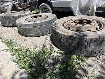 Шиналар жана дисктер: Дөңгөлөктөр монтажда R 22,5, Жүк ташуучу унаалар/Автобустар, Темир — 1