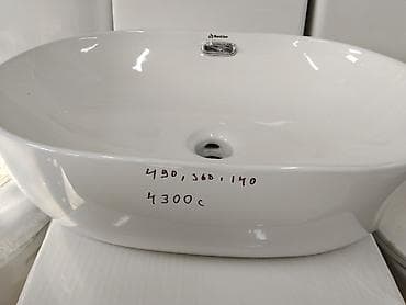 столешницы самсунг: Раковина для ванной, Особенности: Глянцевое, Овальная форма, Материал: Керамика — 2