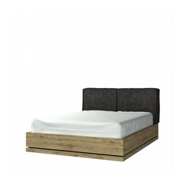 двуспальная кровать с подъемным механизмом: Стрит Кровать 160М с подъемником, дуб наварра/черный, Анрэкс — 4