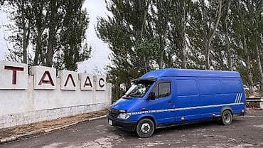 вентилятор спринтер: Mercedes-Benz Sprinter — синий цельнометаллический фургон удлинённой — 2