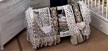 бортик на кровать от падения: Продаю бешик/ люлька с комплектом Состав: - Нарядные бортики по — 2