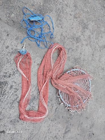 мото кийим: Кастинговая сеть для рыбалки с центральным кольцом в хорошем состоянии — 3