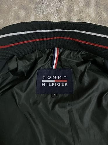 nike tech flece: Мужская куртка, M, Tommy Hilfiger, Б/у, цвет - Черный, Самовывоз — 5