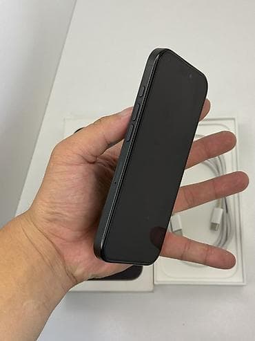 редми 12 с: IPhone 16 Pro, Б/у, 128 ГБ, Черный, Кабель, Коробка, Защитное стекло, 100 % — 5