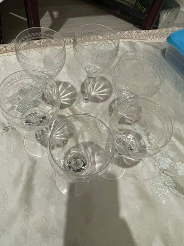 чай ичкен столдор: Набор стеклянных рюмок/стаканов для напитков - Комплектация: 6 штук в — 29