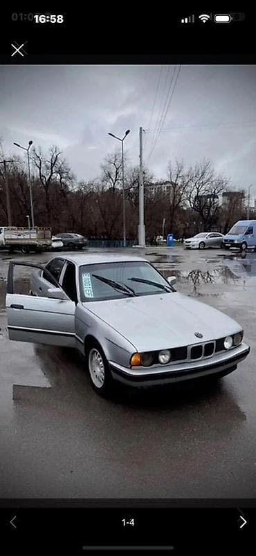 Унаа: BMW 5 series: 1990 г., 2.5 л, Кол менен иштөөчү, Бензин, Седан — 1