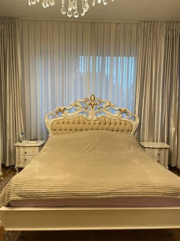 спальный гарнитур турция: Продается мебельный гарнитур Кровать 2х спальная, 2 тумбы комод с — 1