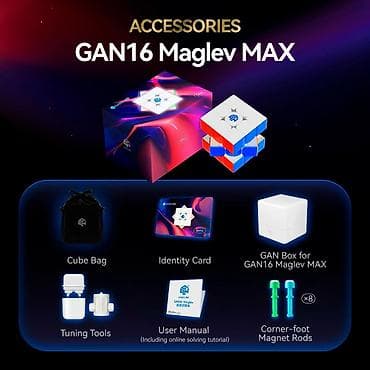 quantum board: 🔥 Флагманский кубик 3 на 3 профессиональный GAN 16 Maglev MAX (UV — 2