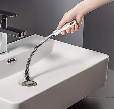 сантехнический трос: Гибкий ерш‑змейка для прочистки слива. 50 см. - Предназначение — 3