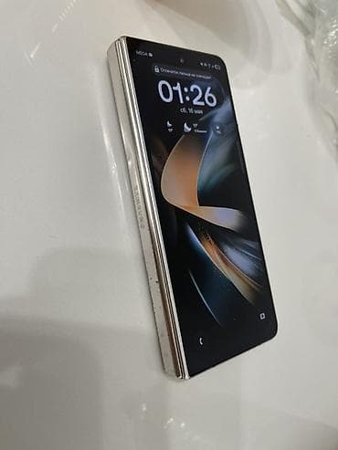 samsung fold2: Samsung Galaxy Fold 4, Б/у, 256 ГБ, цвет - Бежевый, 2 SIM, eSIM — 2