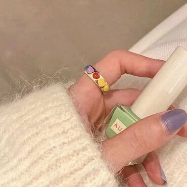 свадебные платья для покрытых: Элегантное кольцо с регулируемым размером ✨ Стильное кольцо с яркими — 6